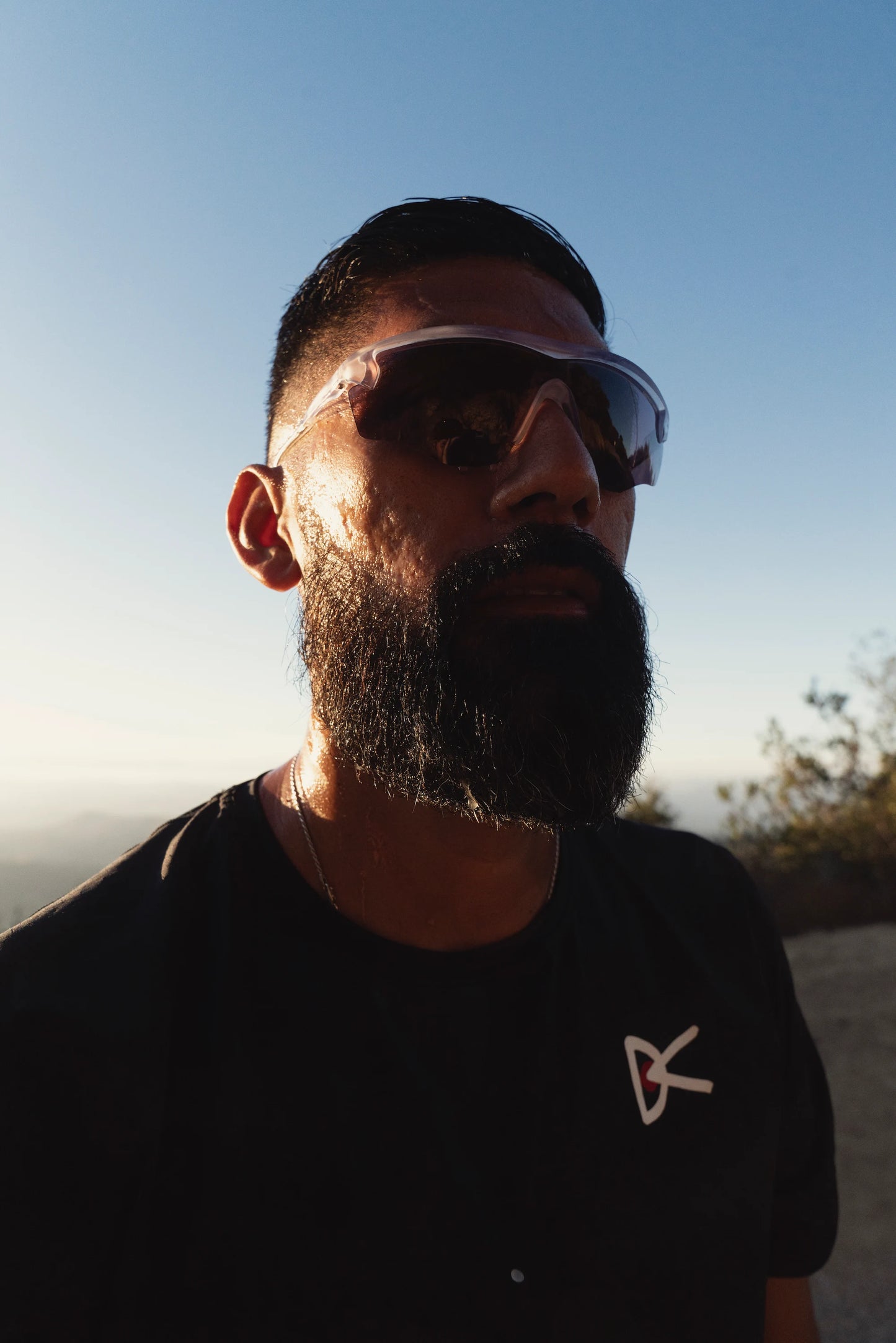 District Vision Junya Racer Sunglasses in Clear/Rose