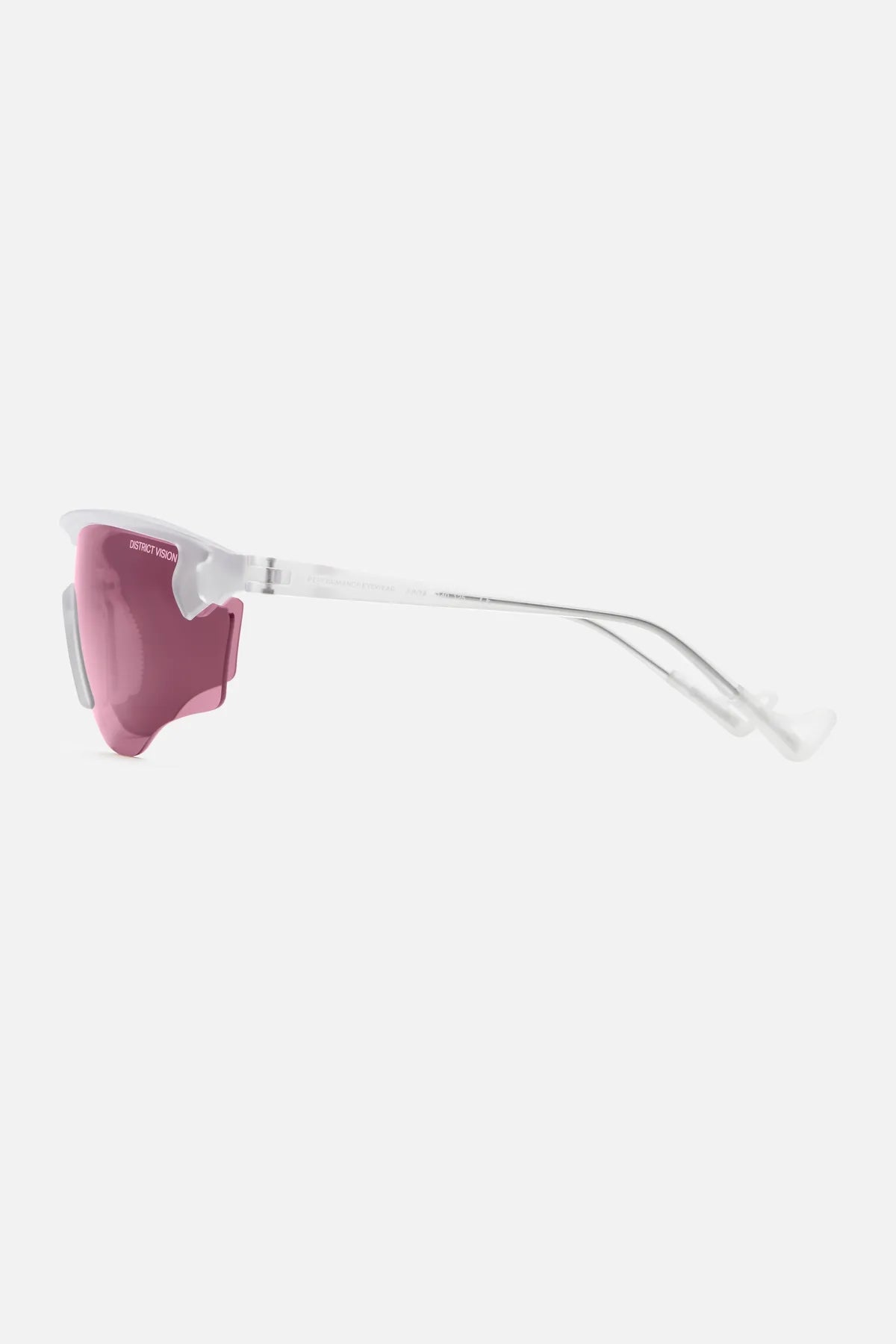 District Vision Junya Racer Sunglasses in Clear/Rose