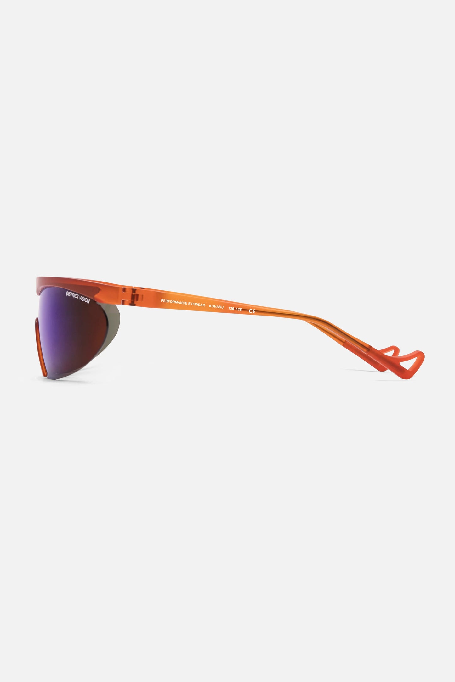 District Vision Koharu Eclipse Sunglasses in Orange