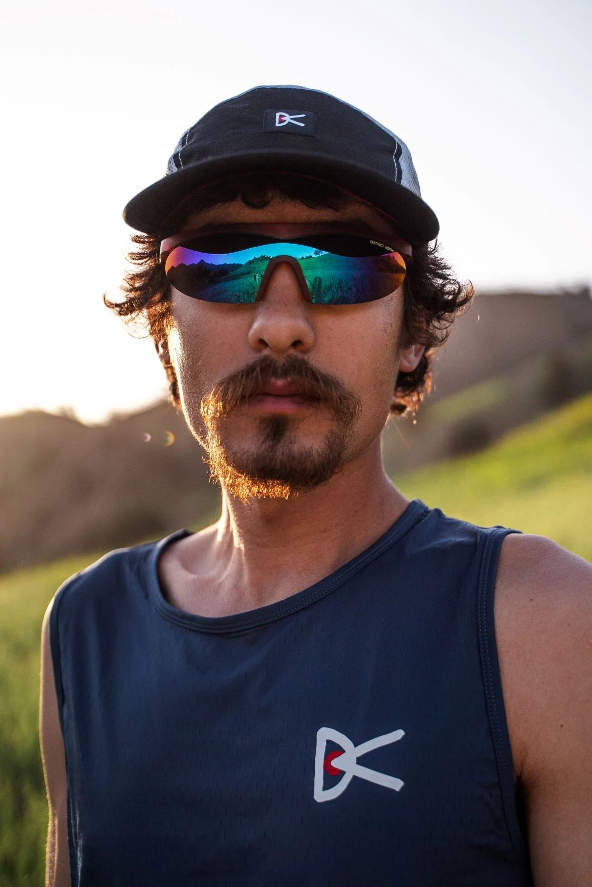 District Vision Koharu Eclipse Sunglasses in Orange