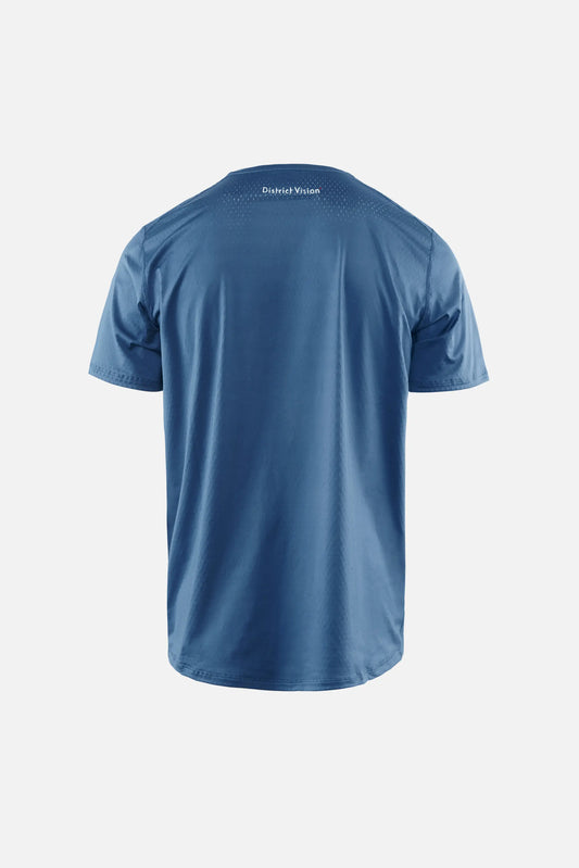 District Vision Air-Wear Short Sleeve T-Shirt in Blue